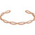 14K Rose Gold Rope Cuff Bracelet