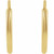 14K Yellow Gold 10mm-30mm Flexible Endless Hoop Earrings