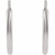 14K White Gold 10mm-30mm Flexible Endless Hoop Earrings