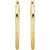 14K Yellow Gold 25mm Simple Hoop Earrings