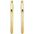 14K Yellow Gold 25mm Simple Hoop Earrings