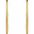 14K Yellow Gold Teardrop Hoop Earrings