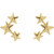 14K Yellow Gold Star Ear Climbers