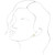 14K White Gold Star Ear Climbers