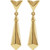 14K Yellow Gold Geometric Dangle Earrings