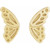 14K Yellow Gold Butterfly Wing Earrings
