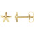 14K Yellow Gold Starfish Earrings