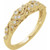 14K Yellow Gold Diamond Floral-Inspired Anniversary Band