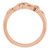 14K Rose Gold Floral Criss-Cross Ring