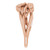14K Rose Gold Floral Criss-Cross Ring