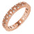 14K Rose Gold 1/6 CTW Natural Diamond Negative Space Eternity Band