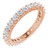 14K Rose Gold 1 1/2 CTW Diamond Eternity Band
