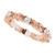 14K Rose Gold 3/8 CTW Natural Diamond Floral Eternity Band
