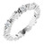 14K White Gold 3/8 CTW Natural Diamond Floral Eternity Band