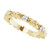 14K Yellow Gold 3/8 CTW Natural Diamond Floral Eternity Band