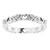 14K White Gold 1/8 CTW Natural Diamond Heart Eternity Band