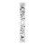 14K White Gold 1/8 CTW Natural Diamond Heart Eternity Band