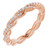 14K Rose Gold 1/4 CTW Natural Diamond Twisted Eternity Band