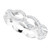 18K White Gold 1/2 CTW Natural Diamond Sculptural Eternity Band