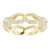 18K Yellow Gold 1/2 CTW Natural Diamond Sculptural Eternity Band