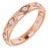 14K Rose Gold 1/5 CTW Round Natural Diamond Eternity Band