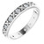14K White Gold 1/4 CTW Natural Diamond Floral Eternity Band