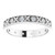 14K White Gold 1/4 CTW Natural Diamond Floral Eternity Band