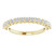 14K Yellow Gold 1/2 CTW Round Lab-Grown Diamond Anniversary Band
