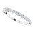 14K White Gold 1/2 CTW Round Natural Diamond Anniversary Band
