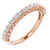 14K Rose Gold 1/2 CTW Round Natural Diamond Anniversary Band
