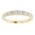 14K Yellow Gold 3/4 CTW Graduating Lab-Grown Diamond Anniversary Band