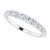 14K White Gold 3/4 CTW Graduating Lab-Grown Diamond Anniversary Band