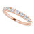 14K Rose Gold 3/4 CTW Graduating Lab-Grown Diamond Anniversary Band
