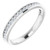 14K White Gold 3/4 CTW Channel-Set Natural Diamond Anniversary Band