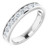 14K White Gold 3/4 CTW Channel-Set Natural Diamond Anniversary Band