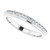 14K White Gold 3/4 CTW Channel-Set Natural Diamond Anniversary Band