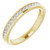 14K Yellow Gold 3/4 CTW Channel-Set Natural Diamond Anniversary Band