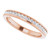 14K Rose Gold 3/4 CTW Channel-Set Natural Diamond Anniversary Band