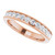 14K Rose Gold 5/8 CTW Channel-Set Lab-Grown Diamond Anniversary Band