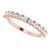 14K Rose Gold 5/8 CTW Round Natural Diamond Anniversary Band