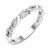 14K White Gold 1/5 CTW Natural Diamond Twisted Anniversary Band