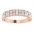 14K Rose Gold 9/10 CTW Accented Baguette Natural Diamond Anniversary Band