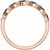 14K Rose Gold 1/5 CTW Natural Diamond and Blue Sapphire Anniversary Band