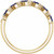 14K Yellow Gold 1/5 CTW Natural Diamond and Blue Sapphire Anniversary Band