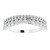 14K White Gold 5/8 CTW Natural Diamond Multi-Row Anniversary Band