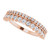 14K Rose Gold 5/8 CTW Natural Diamond Multi-Row Anniversary Band