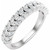 14K White Gold 7/8 CTW Natural Diamond Multi-Row Anniversary Band