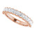 14K Rose Gold 1 1/5 CTW Natural Diamond Anniversary Band