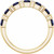 14K Yellow Gold 1/5CTW Natural Diamond and Blue Sapphire Anniversary Band