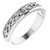 14K White Gold .04 CTW Natural Diamond Celtic Anniversary Band